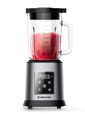 Изображение Блендер Brayer BR1207 (стационарный/2000 Вт/серебристый, черный)