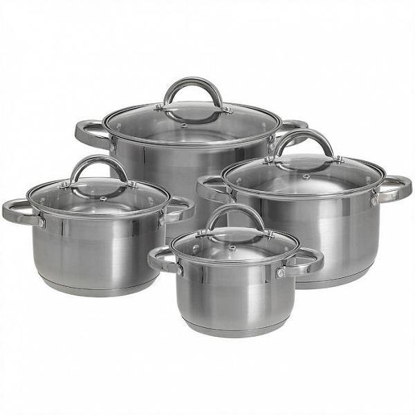 Изображение Набор посуды Webber BE-630/8 8 пр. 2,2л, 3,0л, 4,0л, 5,2л  5,2 л