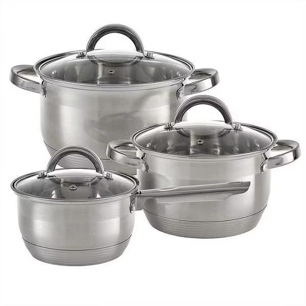 Изображение Набор посуды Webber BE-633/6 (2,1л,3л,4л)  4 л