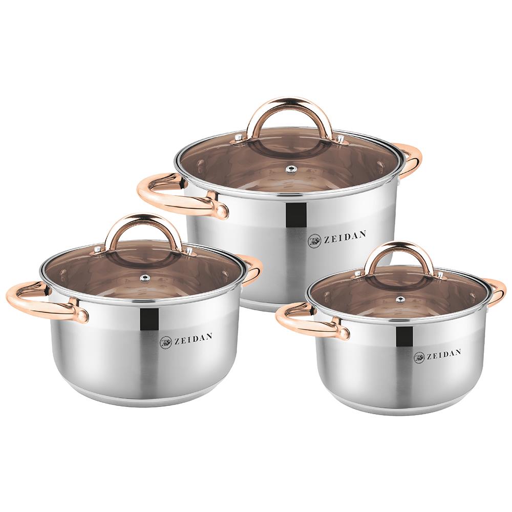 Изображение Набор посуды Zeidan Z-50671 серебристый 6,4 л