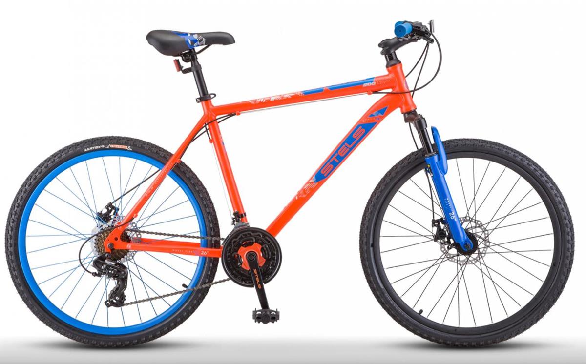 Изображение Велосипед Stels Navigator-500 MD 26" F020 (красный, синий/26 "/20.0 ")-2021 года LU096003/LU088911