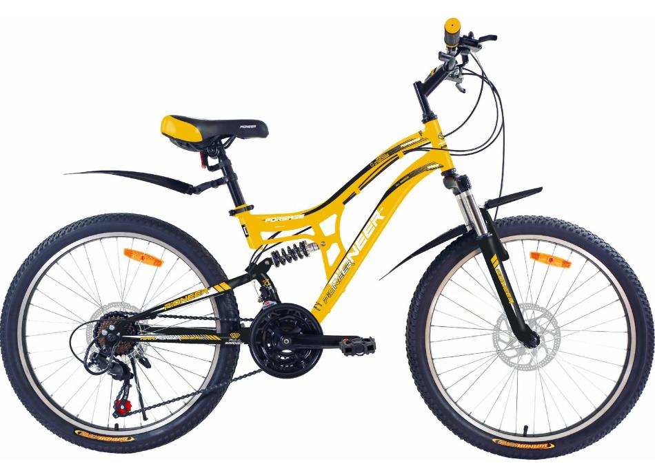 Изображение Велосипед Pioneer Forsage 24 (белый, черный, желтый/24 "/14.0 ")-2020 года