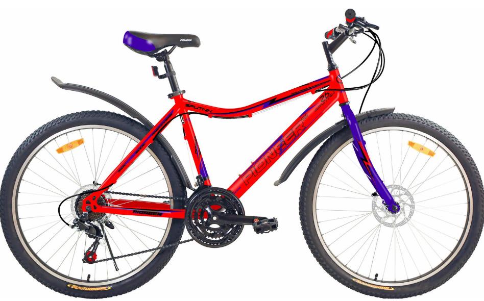 Изображение Велосипед Pioneer Sputnik 26 (красный, черный, синий/26 "/18.0 ")-2021 года