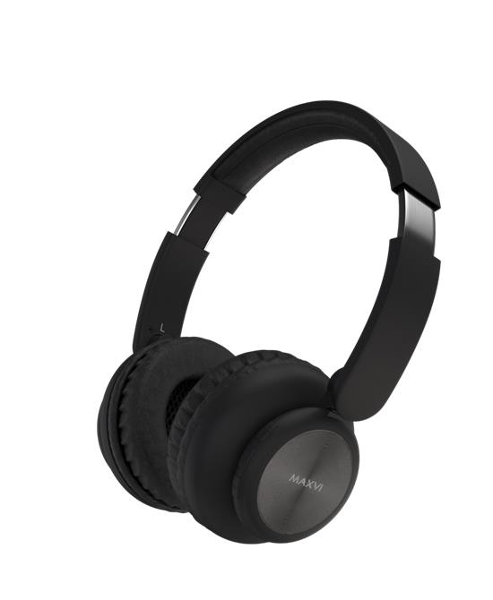 Изображение Bluetooth-гарнитура/наушники MAXVI MHF-200BT  (черный)