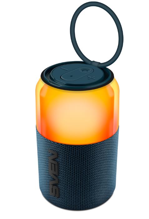 Изображение Портативная акустика Sven PS-130 blue (10 Вт, USB, Bluetooth, питание от USB/аккумулятора) (10 Вт   синий)