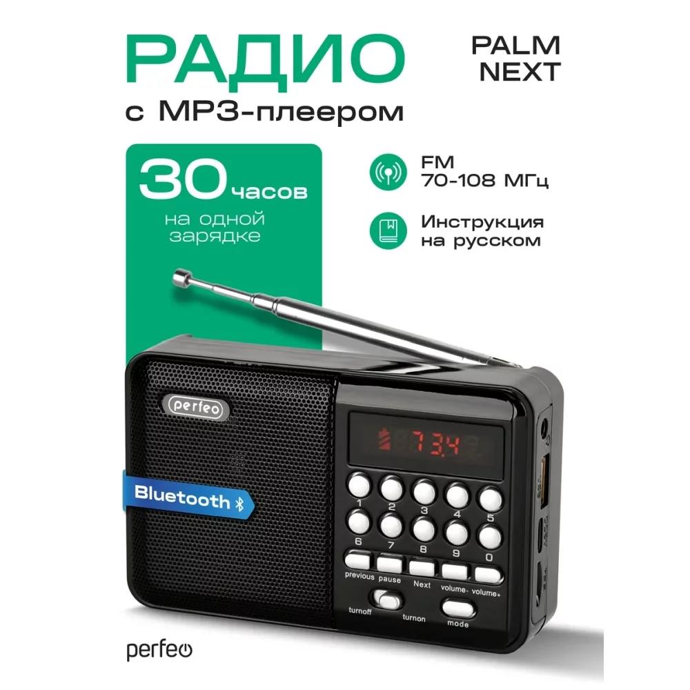 Изображение Радиоприемник Perfeo PF_D0566  PALM черный