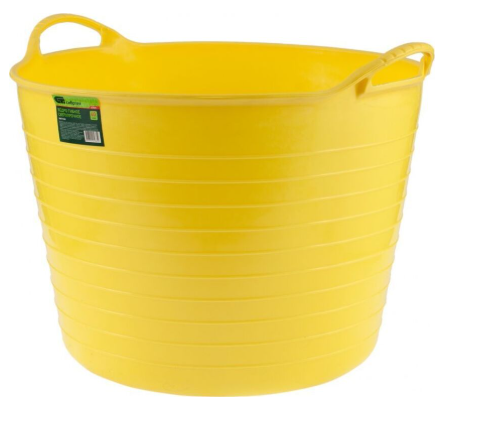 Изображение СИБРТЕХ Ведро гибкое сверхпрочное, 40 л, желтое 67507