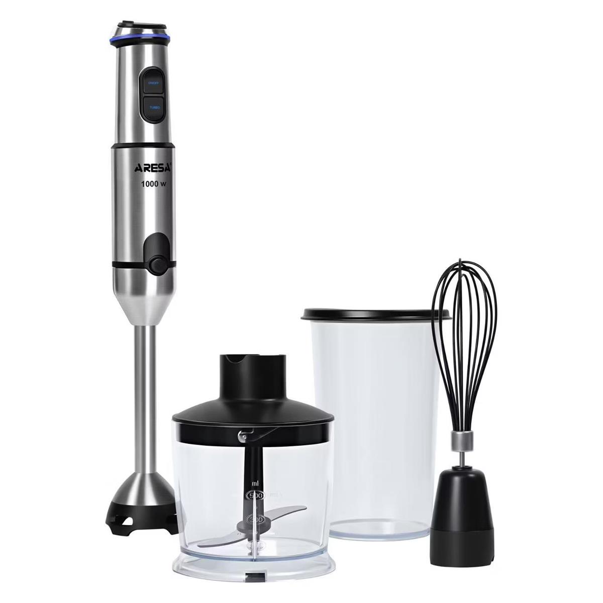 Изображение Блендер Aresa AR-1129 (погружной/1000 Вт/черный, стальной)