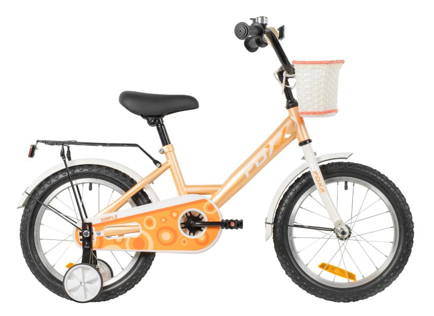 Изображение Велосипед Foxx Simple 16 (178738) (персиковый/16 "/)-2026 года 164SIMPLE.YE6