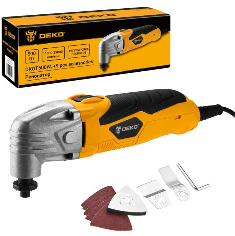 Изображение Реноватор DEKO DKOT500W набор предметов 9 шт.