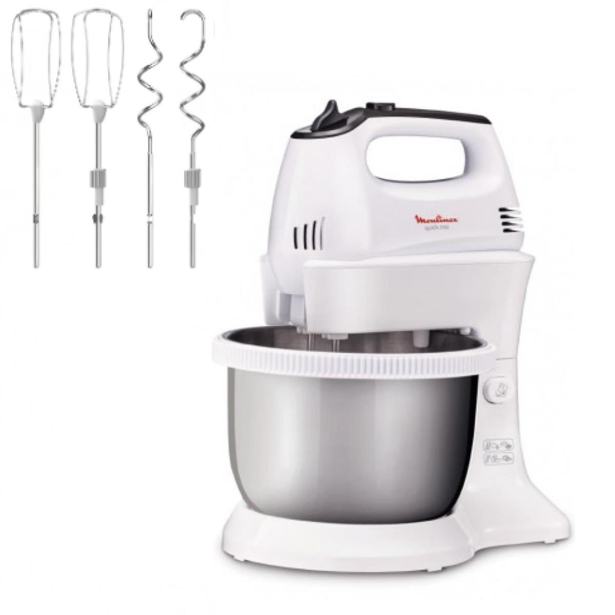 Изображение Миксер Moulinex Quickmix HM3121B1 (300 Вт /серый, белый)