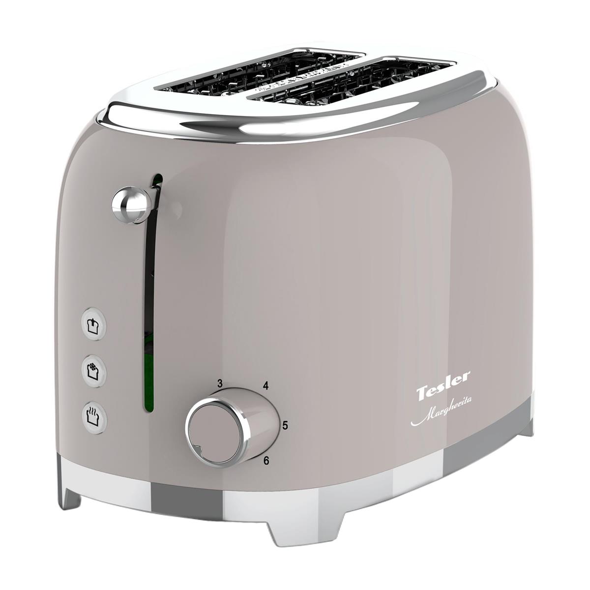 Изображение Тостер Tesler TT-260 SAND GREY (815 Вт  серый)
