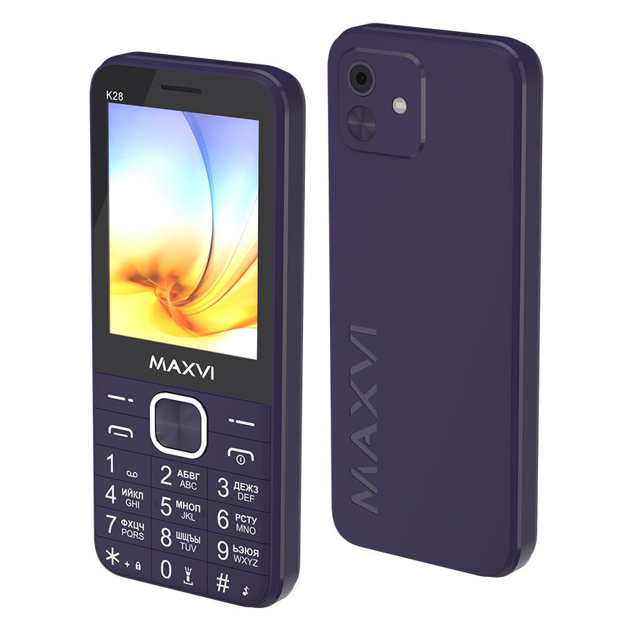 Изображение Мобильный телефон MAXVI K28,фиолетовый