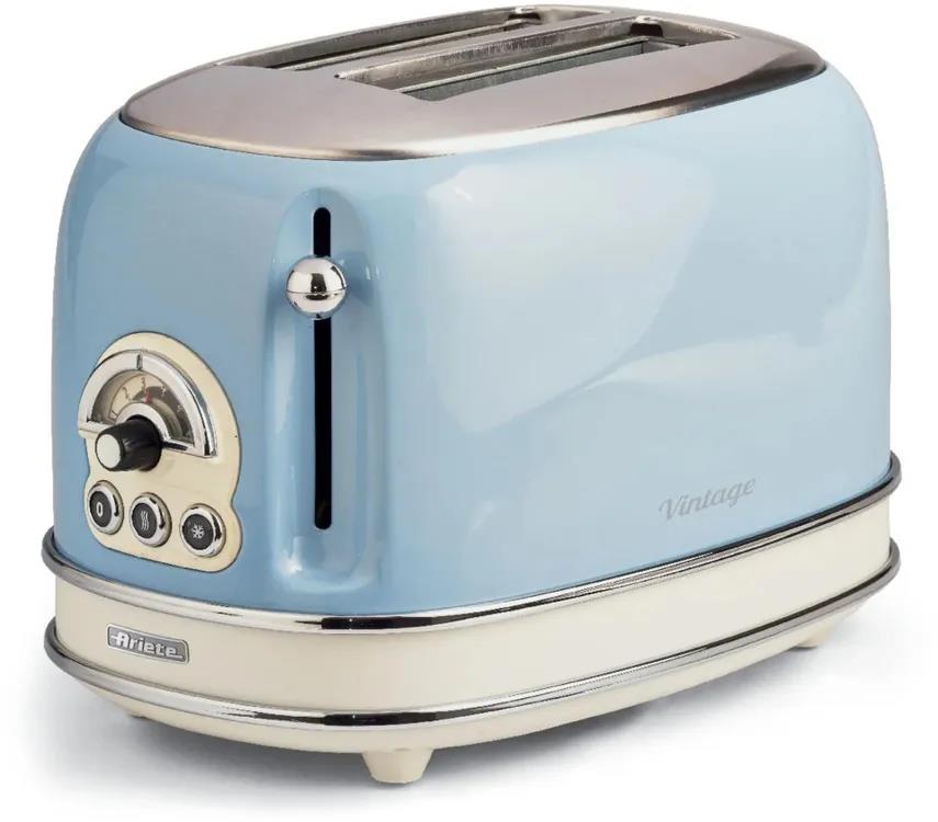 Изображение Тостер Ariete Vintage 155 ( 0155/15 ), 810 Вт, 2 слота (810 Вт  голубой)