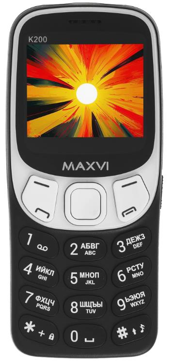 Изображение Мобильный телефон MAXVI K200,черный