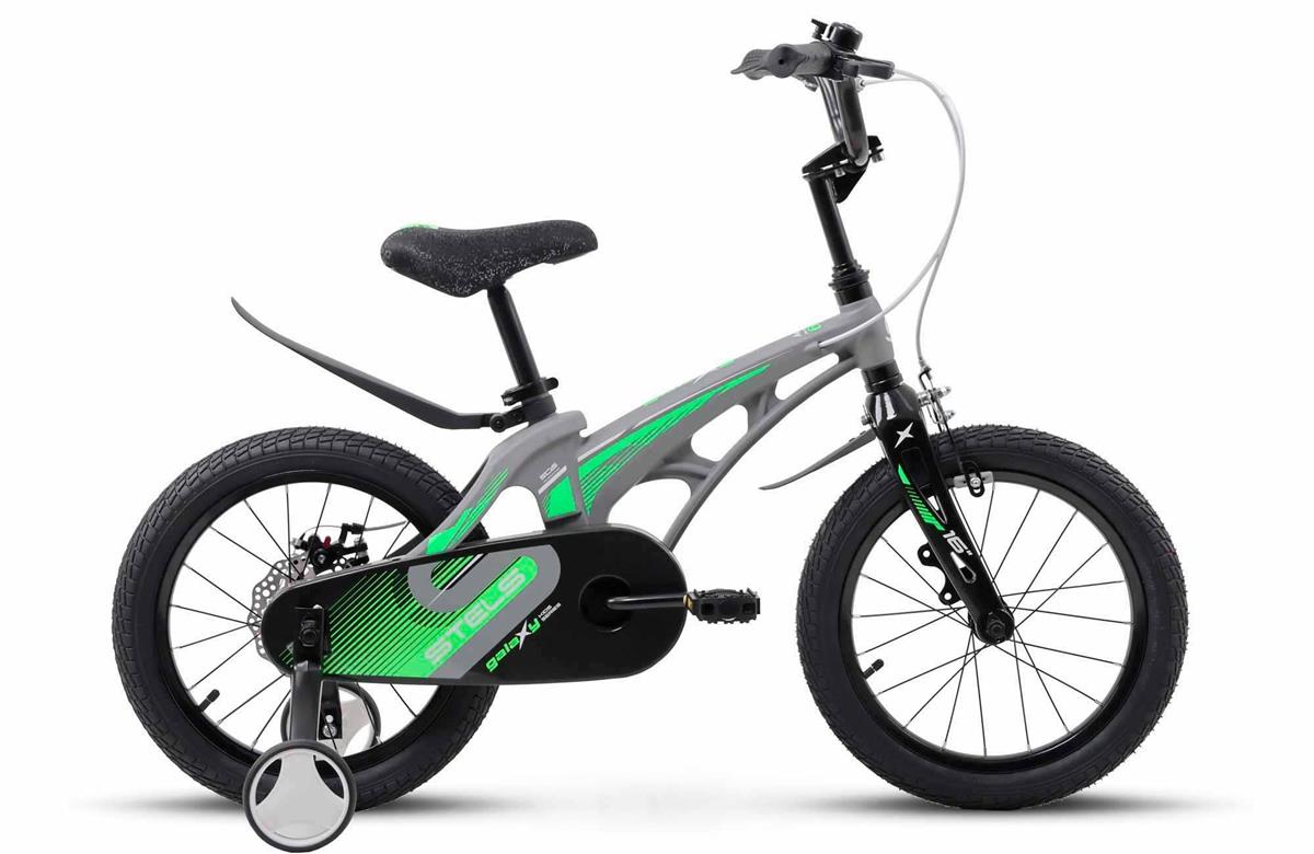 Изображение Велосипед Stels Galaxy KMD 16" Z010 (м) (серый/16 "/9.2 ")-2024 года JU135369/X0000001168