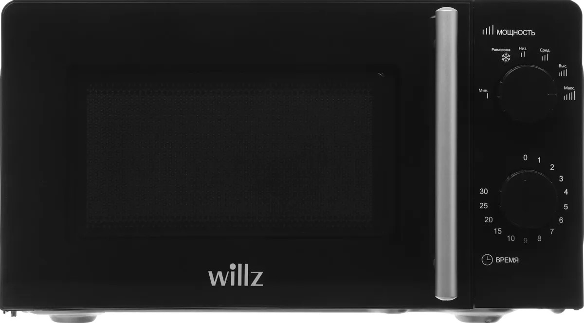 Изображение Микроволновая печь Willz MOS-1706MB (700 Вт  17 л    черный)