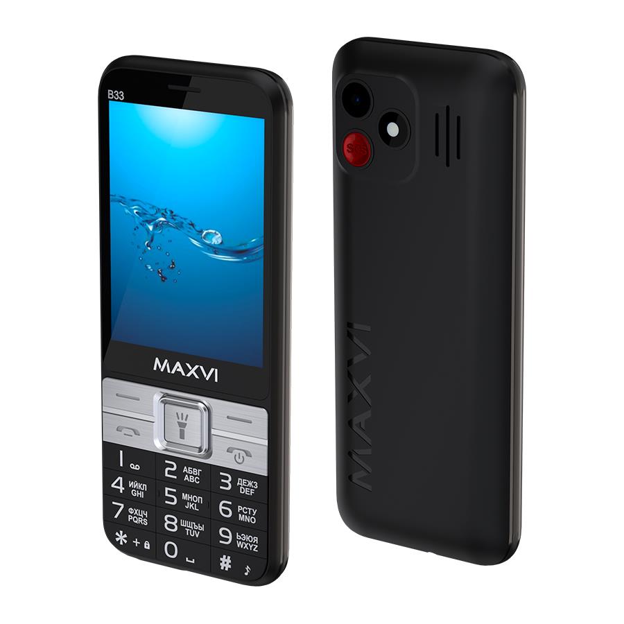 Изображение Мобильный телефон MAXVI B33,черный