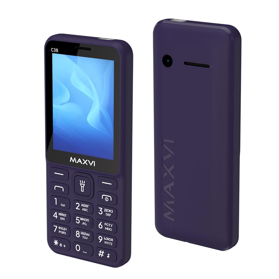 Изображение Мобильный телефон MAXVI C38,фиолетовый