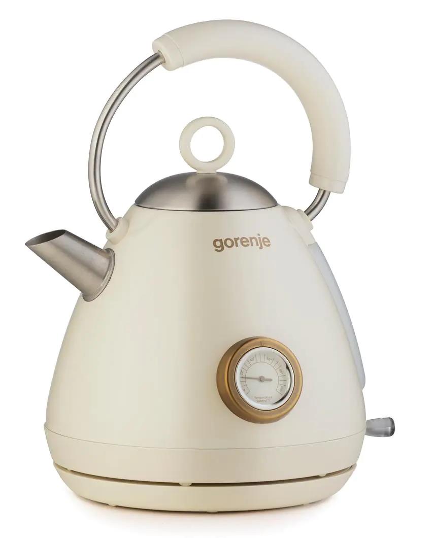 Изображение Электрический чайник Gorenje K17CD (2200 Вт/1,7 л /металл/бежевый)