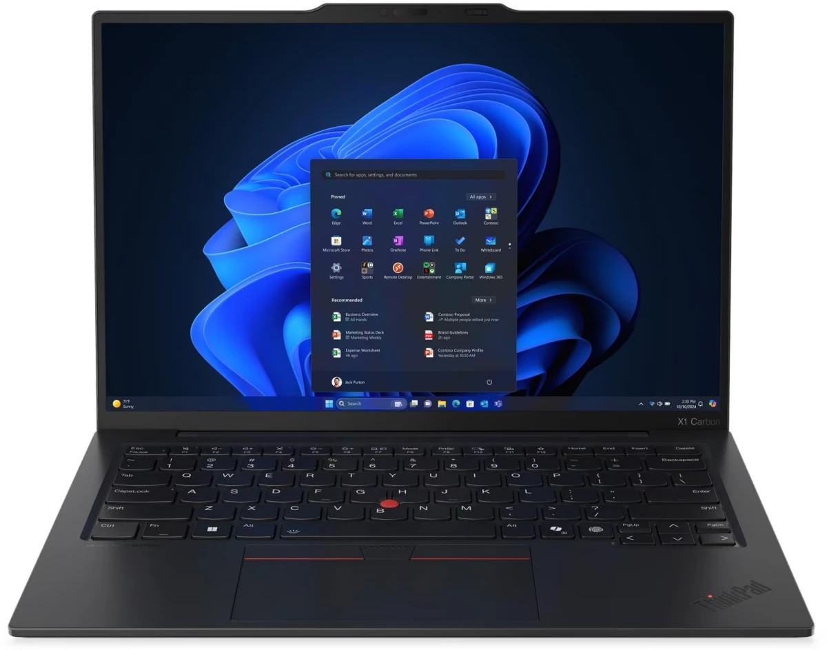 Изображение Ноутбук Lenovo ThinkPad X1 Carbon Gen 13 Aura Edition (Intel 268V 2200 МГц/ SSD 1024 ГБ  /RAM 32 ГБ/ 14" 2880x1800/VGA встроенная/ Windows 11 Pro) (21NS005RUS)