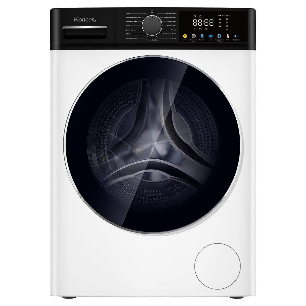 Изображение Стиральная машина Pioneer WM-227007WH, белый/черный (фронтальная, 7 кг, 1200 об/мин )