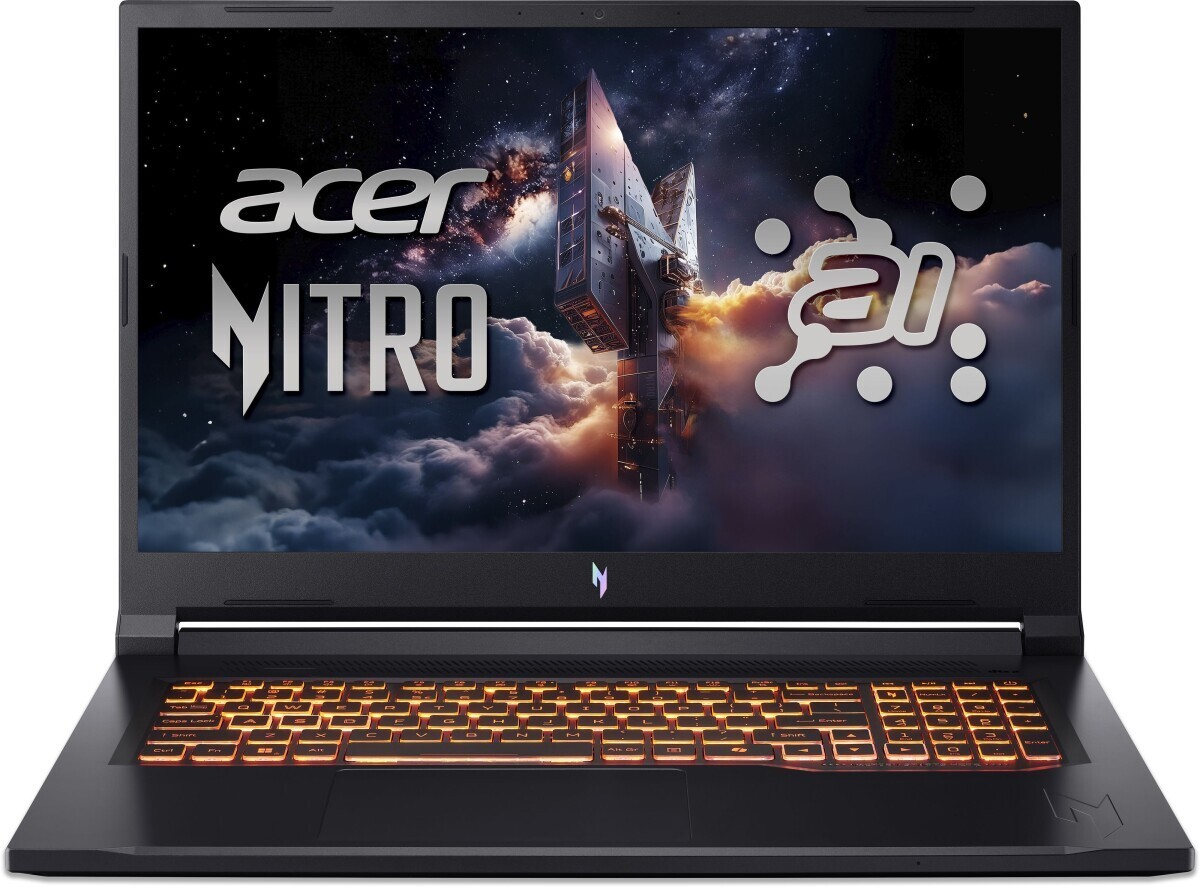 Изображение Ноутбук Acer Nitro V 17 AI ANV17-41-R1G5 (AMD 260 3800 МГц/ SSD 1024 ГБ  /RAM 16 ГБ/ 17.3" 1920x1080/VGA дискретная/ Без ОС) (NH.QYVCD.009)