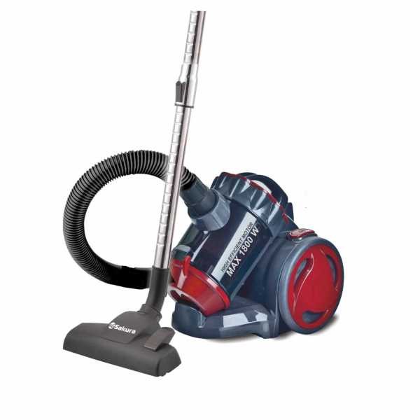 Изображение Пылесос Sakura SA-8323R (1800 Вт /контейнер/красный)