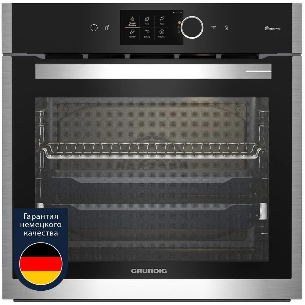 Изображение Духовой шкаф Grundig GEBM19600BCHI (71 л , чёрный, серебристый)