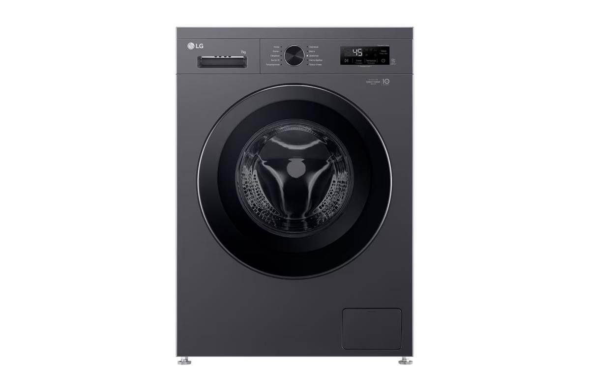 Изображение Стиральная машина LG F2Y1HYP6J, серый (фронтальная, 7 кг, 1200 об/мин )