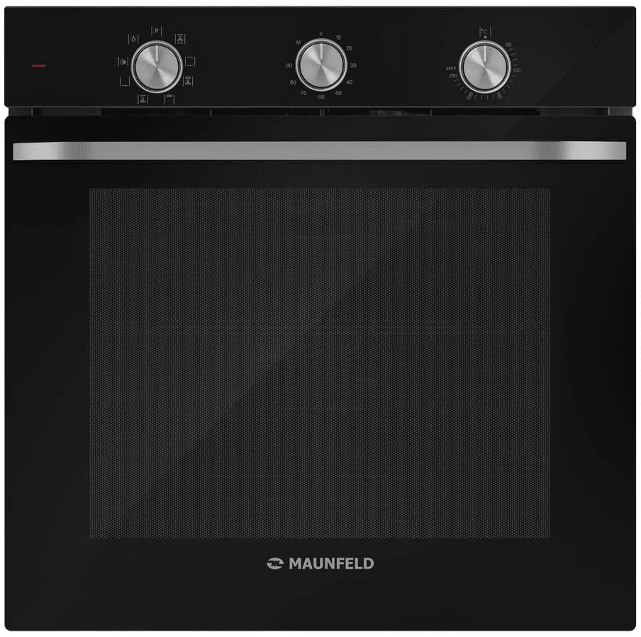 Изображение Духовой шкаф MAUNFELD FEOF7381B (73 л , чёрный, нержавеющая сталь)