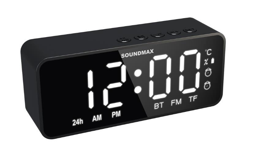 Изображение Радиоприемник SoundMAX SM-1520B (черный\белый) черный