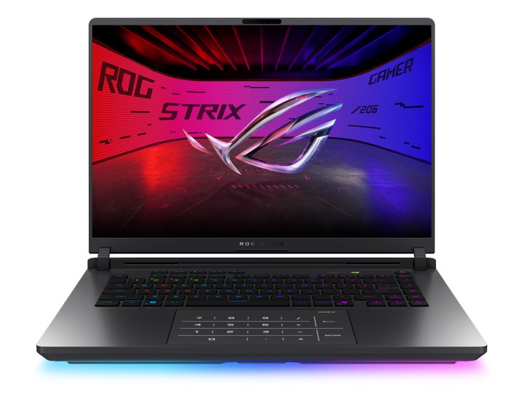 Изображение Ноутбук Asus G615JMR ROG Strix G16 (2025) (Intel 14650HX 2200 МГц/ SSD 512 ГБ  /RAM 16 ГБ/ 16" 2560x1600/VGA дискретная/ Без ОС) (90NR0LB1-M00KB0)