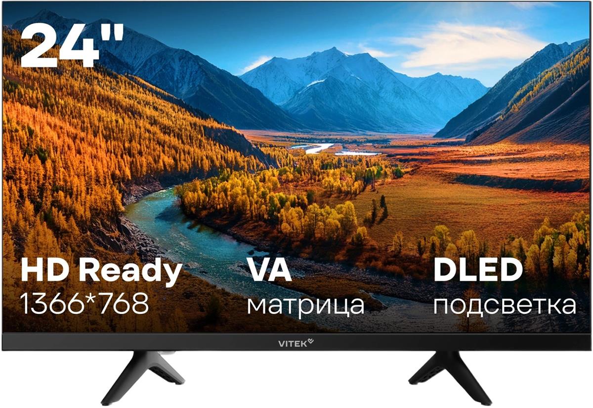 Изображение Телевизор VITEK VT-24HBB200 24" 720p HD  черный