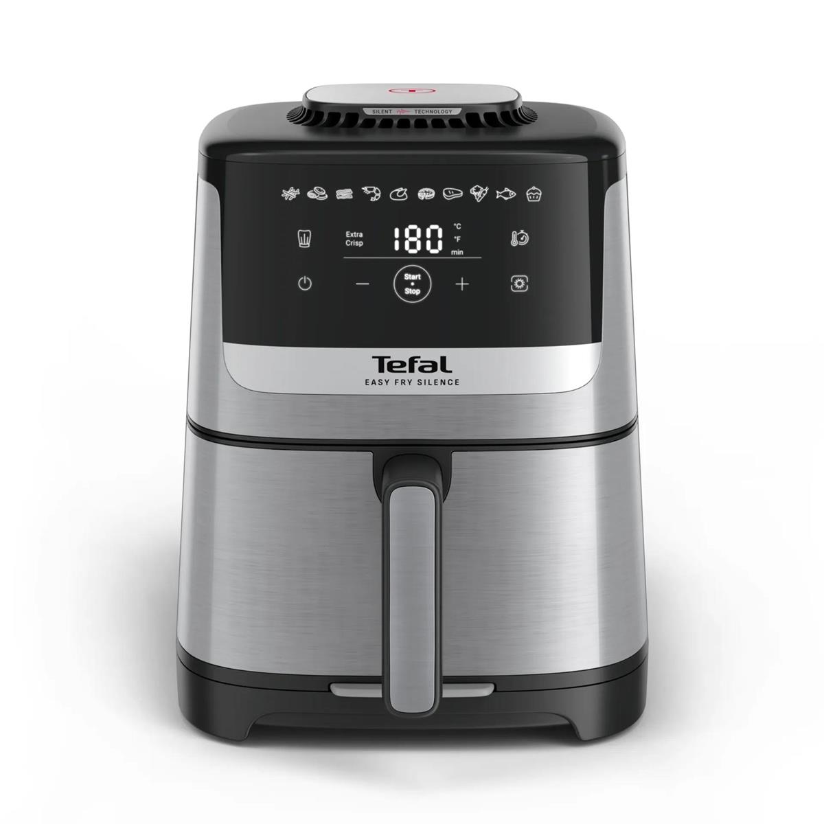 Изображение Аэрогриль Tefal Easy Fry Silence EY552DE0 серебристый (1670 Вт /5 л )